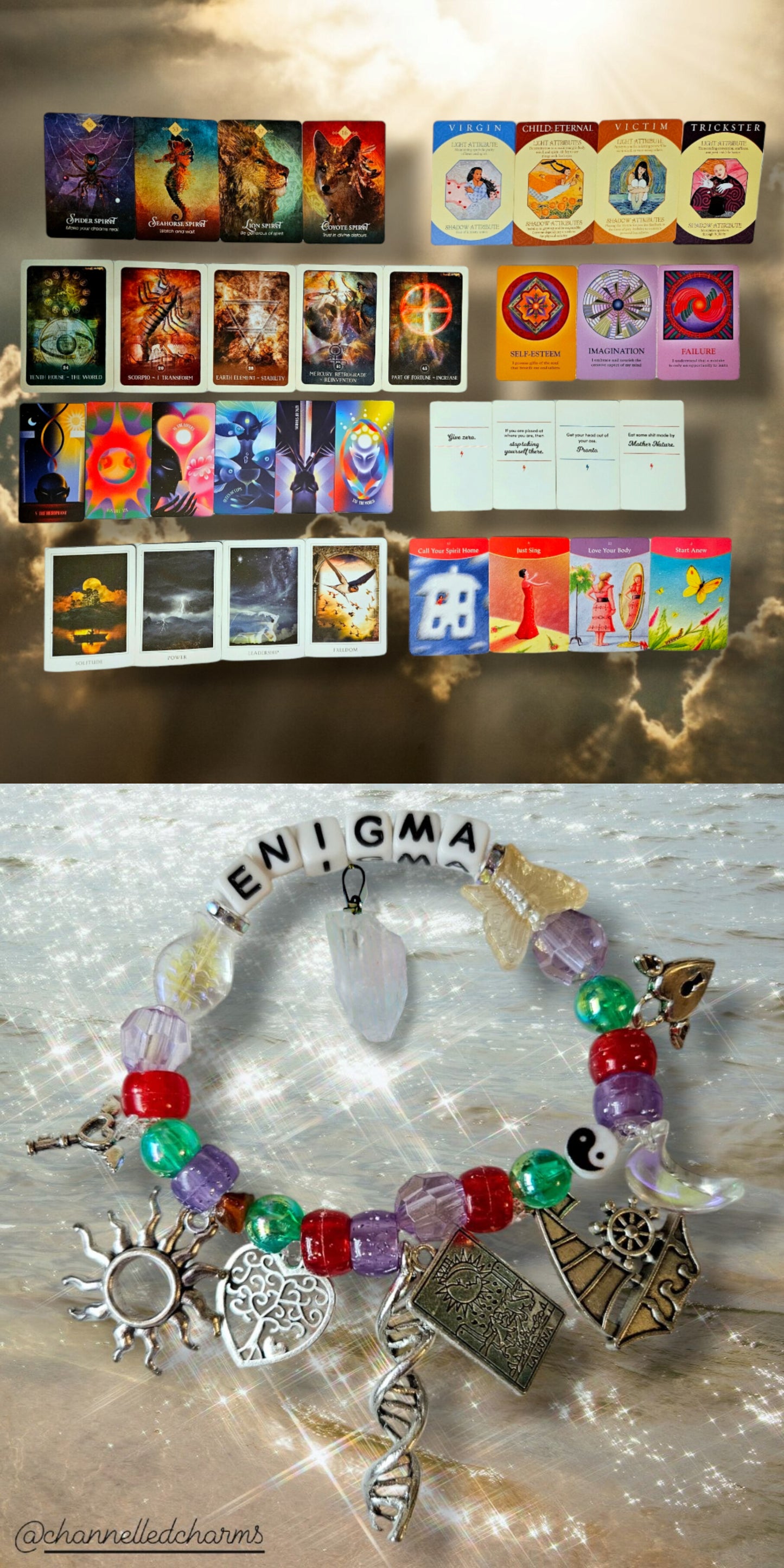 Enigma Channelled Charm 🔍✨💜♥️💚