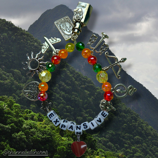 Expansive Channelled Charm 🍀🏹❤️☀️🐍⛰️