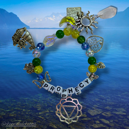 Prophecy Channelled Charm ☀️ ⛵🦋🍀🐝🏞️